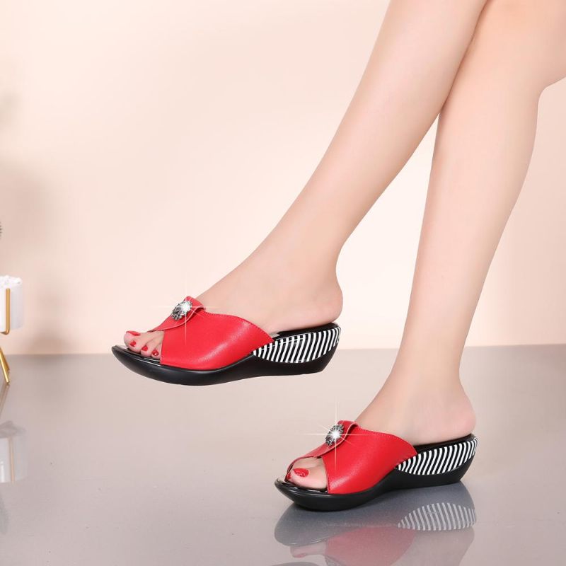 Teresa Halkfri Sandal För Dam - Svart