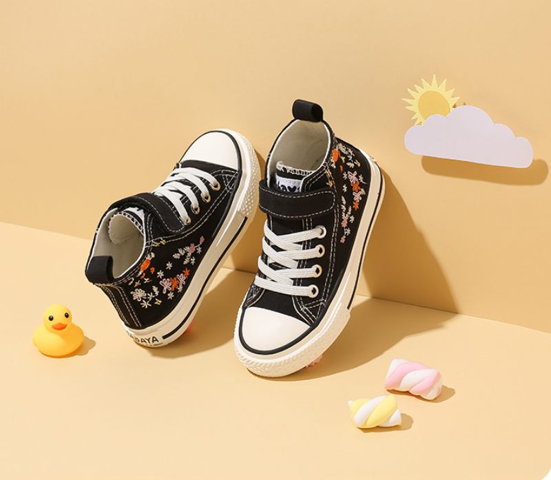 Teresa Höga Sneakers För Flickor - Svart