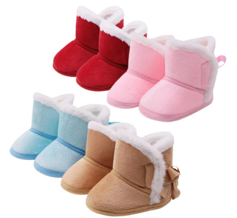 Tezza Baby Flickor Warma Stövlar - Röd Päls