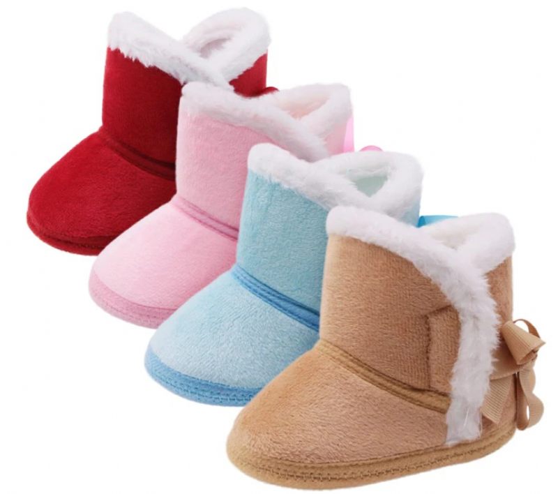 Tezza Baby Flickor Warma Stövlar - Röd Päls