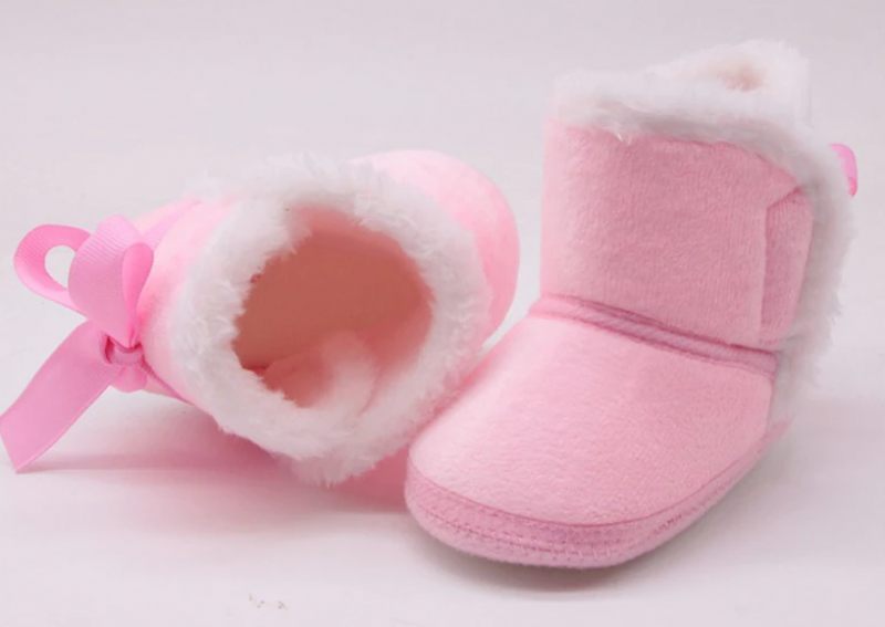 Tezza Baby Flickor Warma Stövlar - Röd Päls
