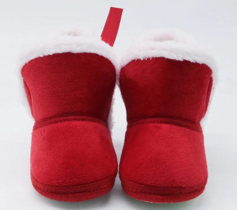 Tezza Baby Flickor Warma Stövlar - Röd Päls