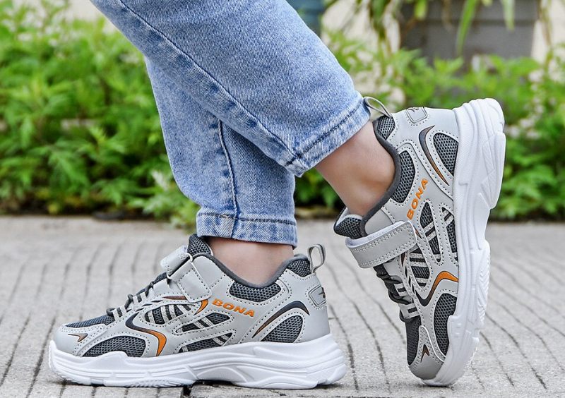 Theo Pojkar Mode Sneaker - Grå