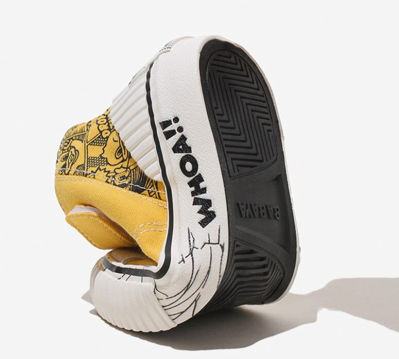 Thiago Pojkar Höga Sneakers - Gul
