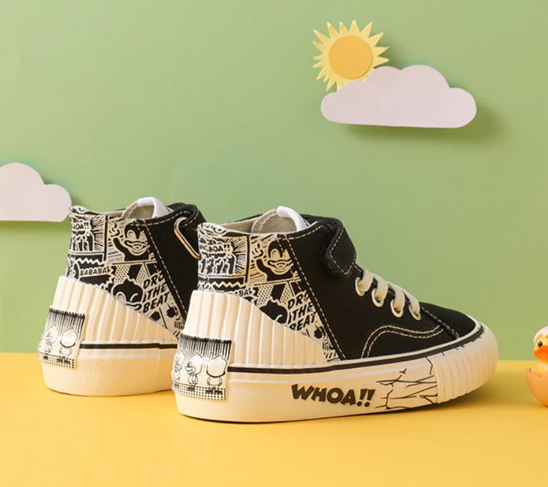 Thiago Pojkar Höga Sneakers - Gul