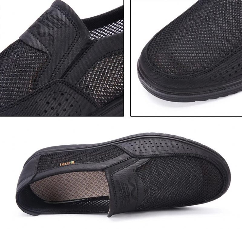 Thomas Slip-ons Sommarskor För Män - Svart