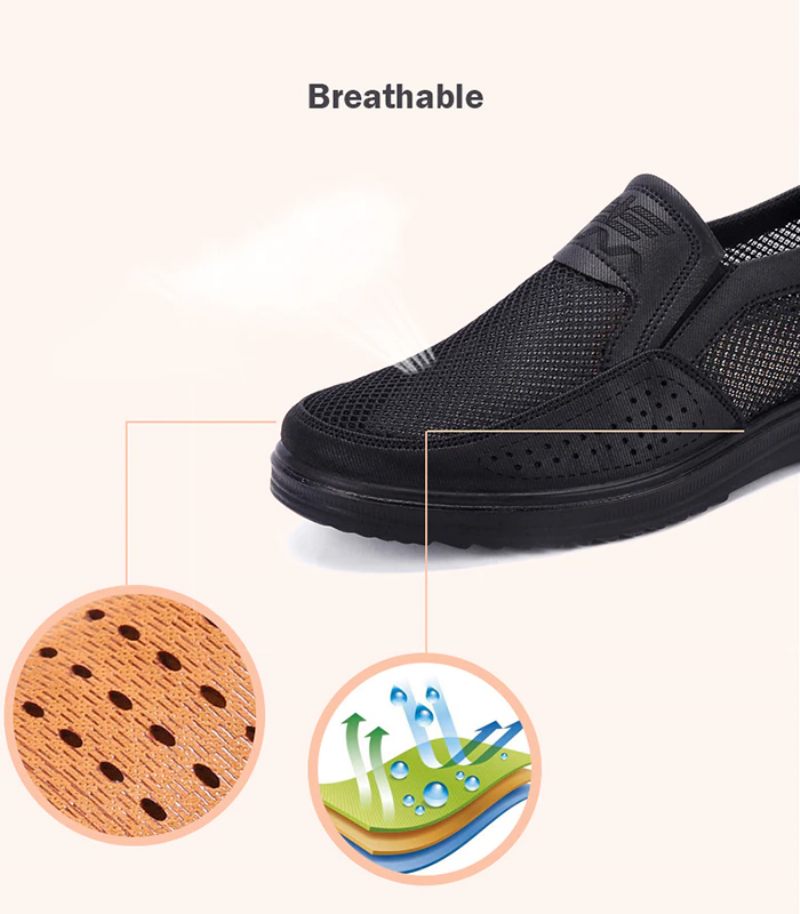Thomas Slip-ons Sommarskor För Män - Svart