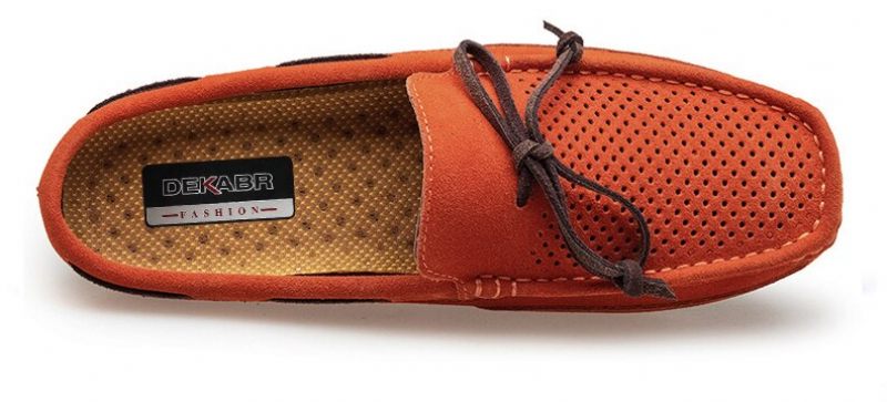 Timber Loafers För Män Fritidsskor - Orange