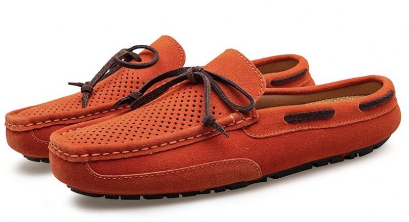 Timber Loafers För Män Fritidsskor - Orange