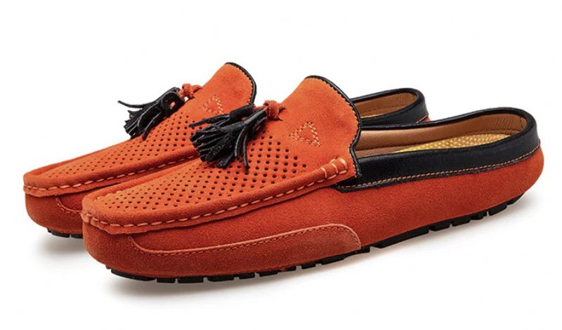 Timber Loafers För Män Fritidsskor - Orange