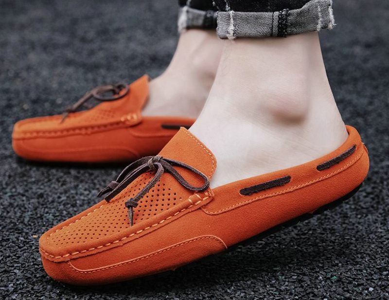 Timber Loafers För Män Fritidsskor - Orange