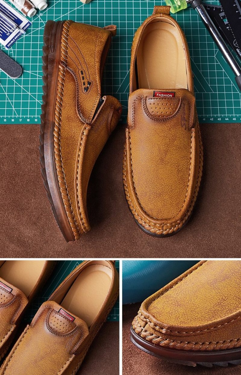 Timon Loafers För Män Fritidsskor - Gul