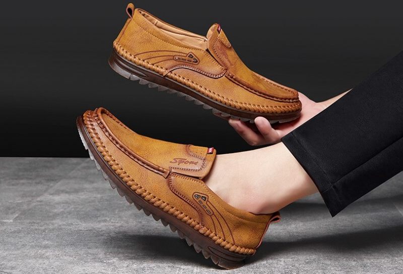 Timon Loafers För Män Fritidsskor - Gul