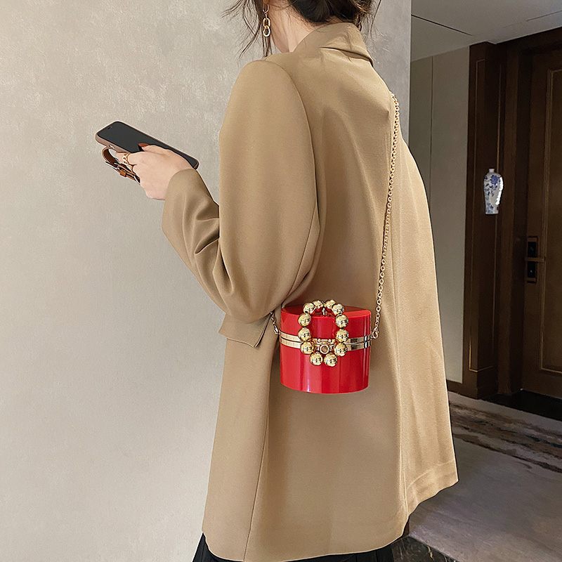 Timon Mini-axelhandväska För Kvinnor - Beige