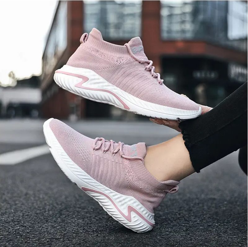 Timy Unisex Löparsneaker - Svart Vit