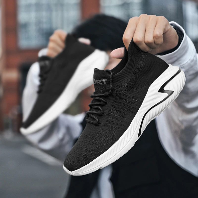 Timy Unisex Löparsneaker - Svart Vit