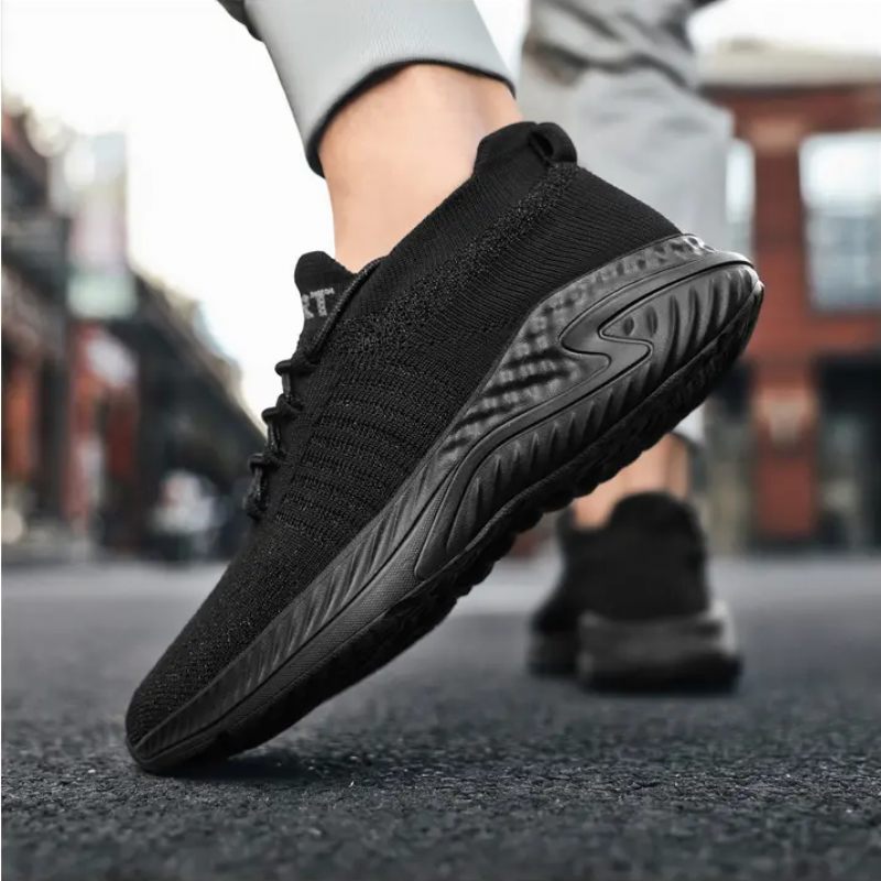 Timy Unisex Löparsneaker - Svart Vit