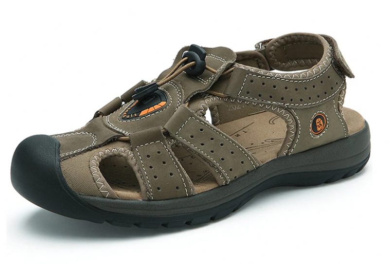 Tjärad Modesandal För Män - Oliv