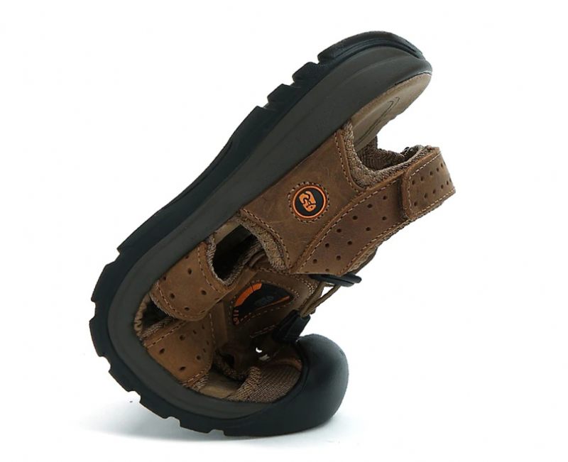 Tjärad Modesandal För Män - Oliv
