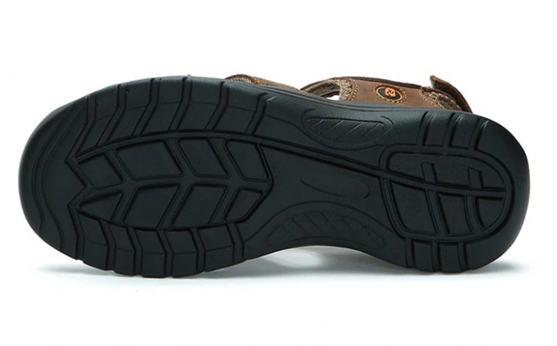 Tjärad Modesandal För Män - Oliv
