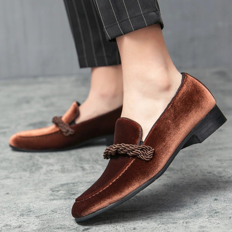Tommy Loafers För Män Slip On - Brun