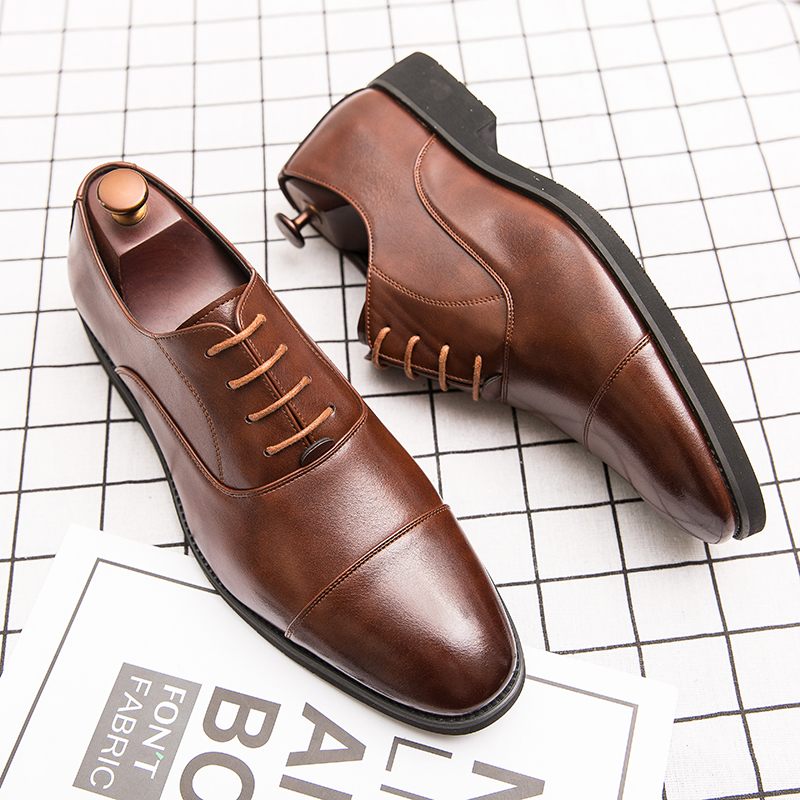 Toño Herr Loafers Klänning Skor - Kaffe