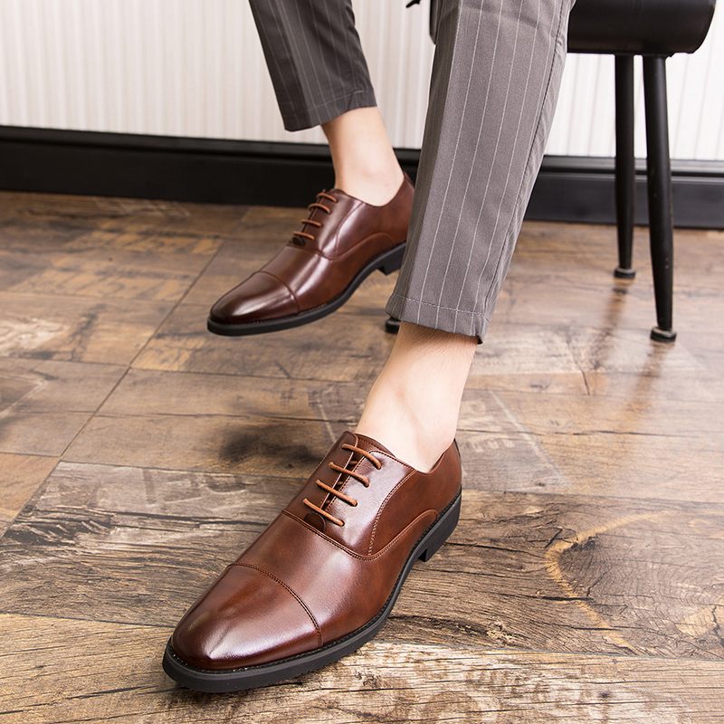 Toño Herr Loafers Klänning Skor - Kaffe