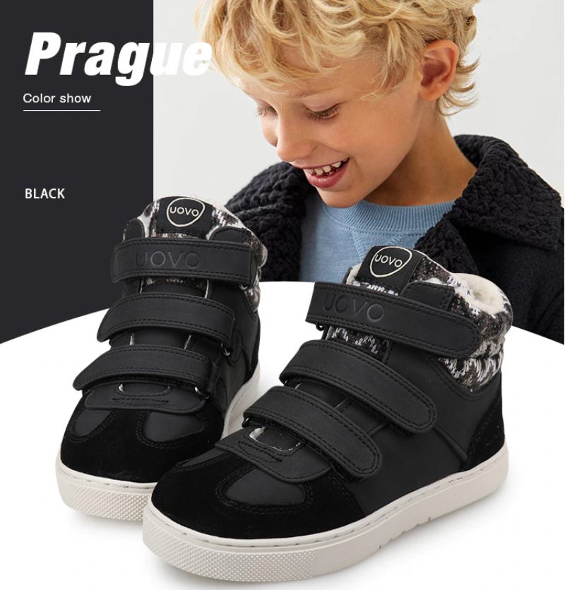 Torrez Unisex Warm Sneaker För Barn - Svart päls