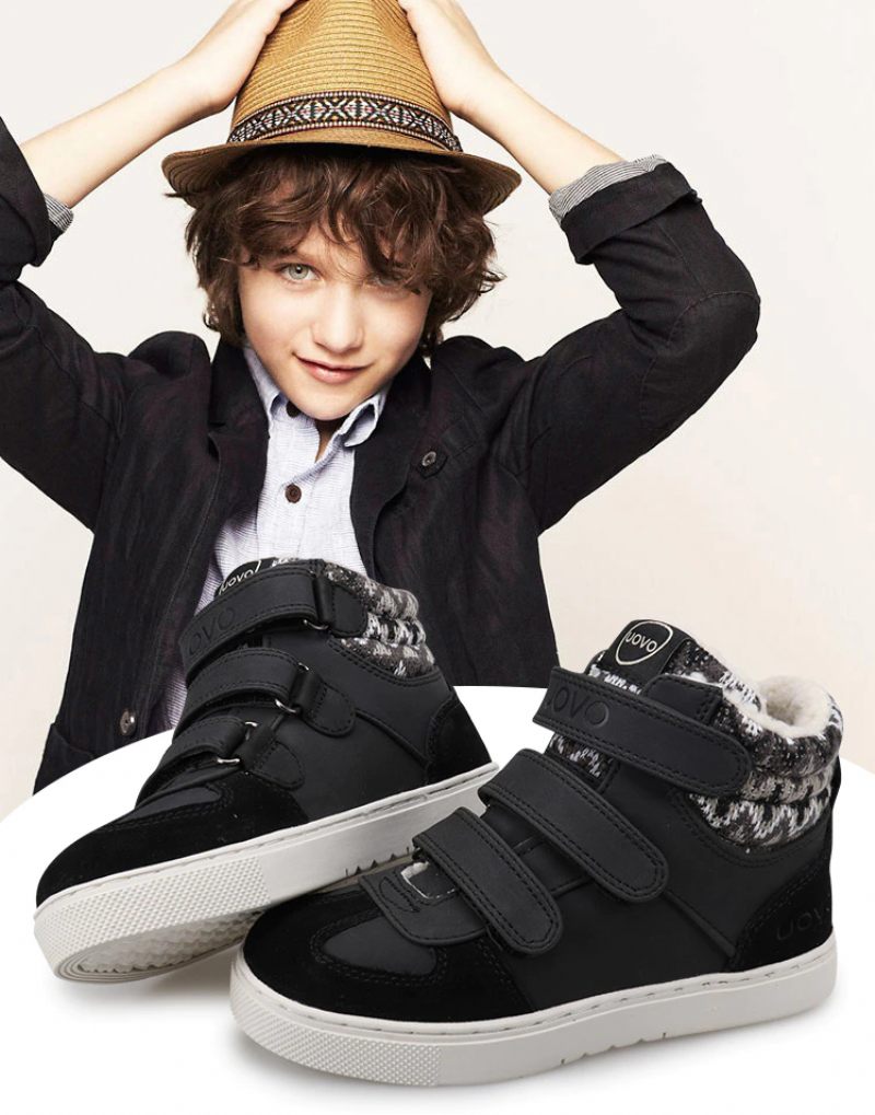 Torrez Unisex Warm Sneaker För Barn - Svart päls