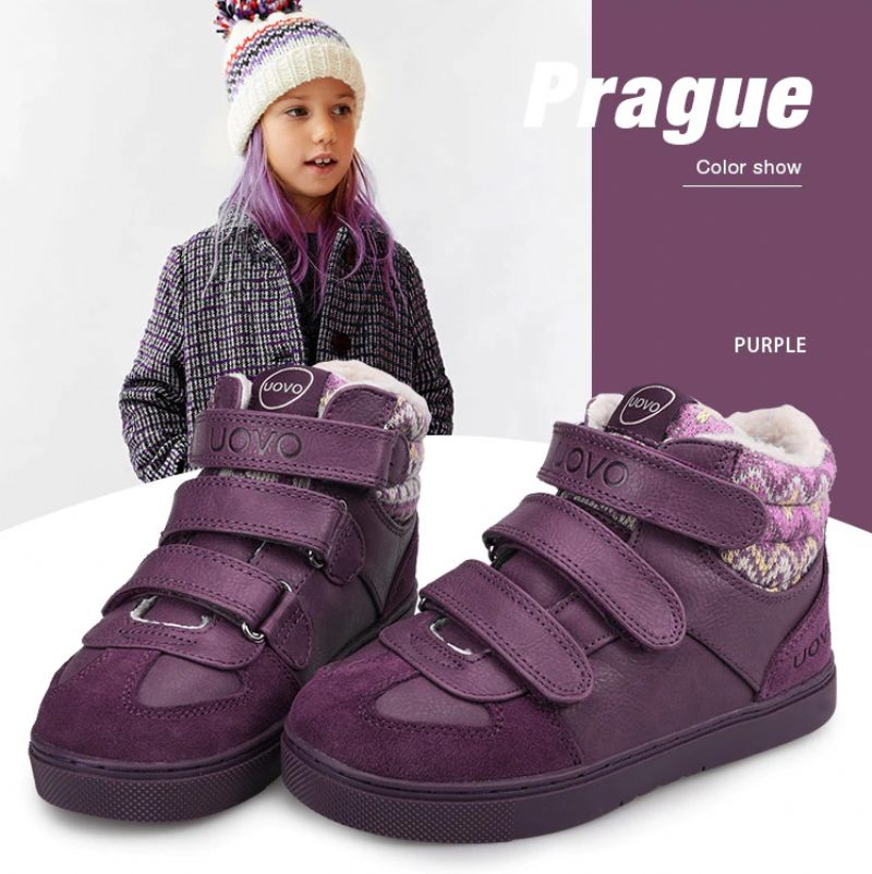 Torrez Unisex Warm Sneaker För Barn - Svart päls