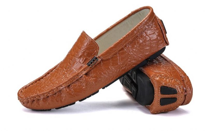 Travis Loafers Skor För Män - Orange