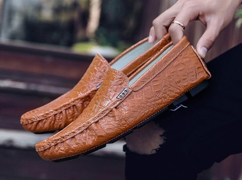 Travis Loafers Skor För Män - Orange