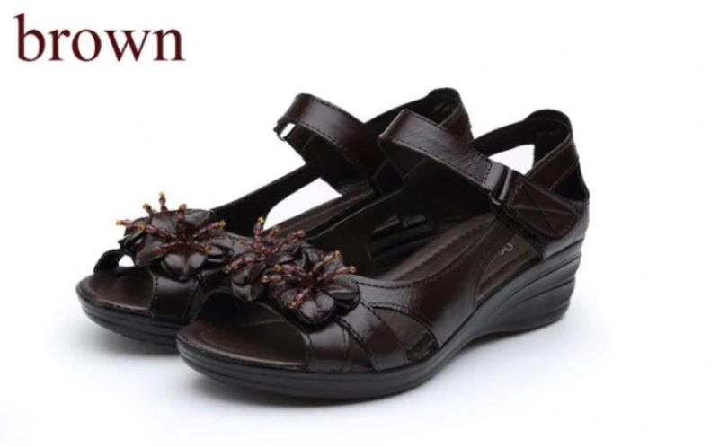 Trina Elegant Wedge Sandal För Kvinnor - Svart