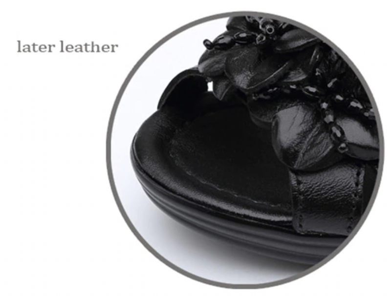 Trina Elegant Wedge Sandal För Kvinnor - Svart