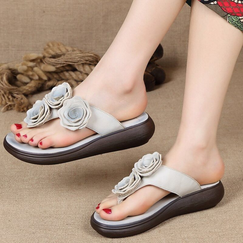 Trina Platt Kil Sandal För Kvinnor - Brun