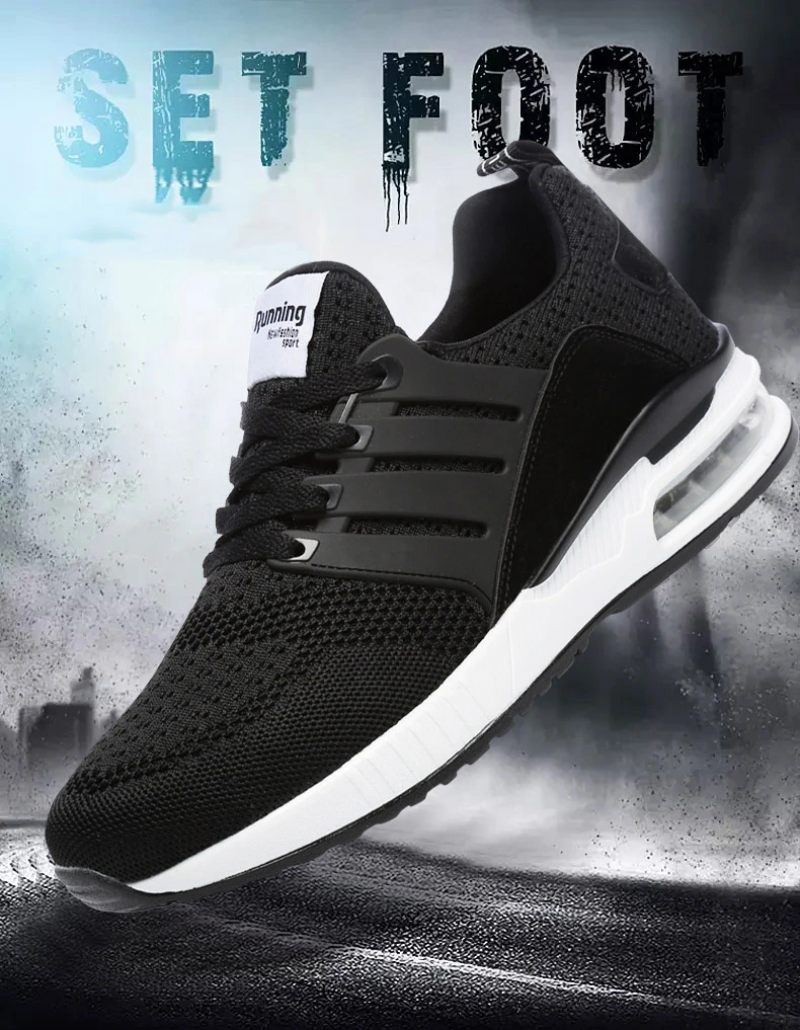 Trivial Unisex-sneaker Som Andas - Svart