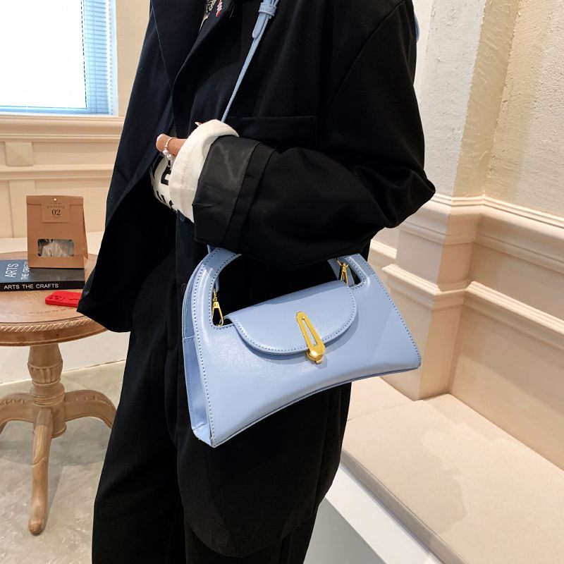 Trixzy Liten Designerhandväska I Läder För Kvinnor - Blå
