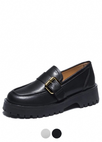 Tula Damplattform Slip-on Loafer Svarta Skor