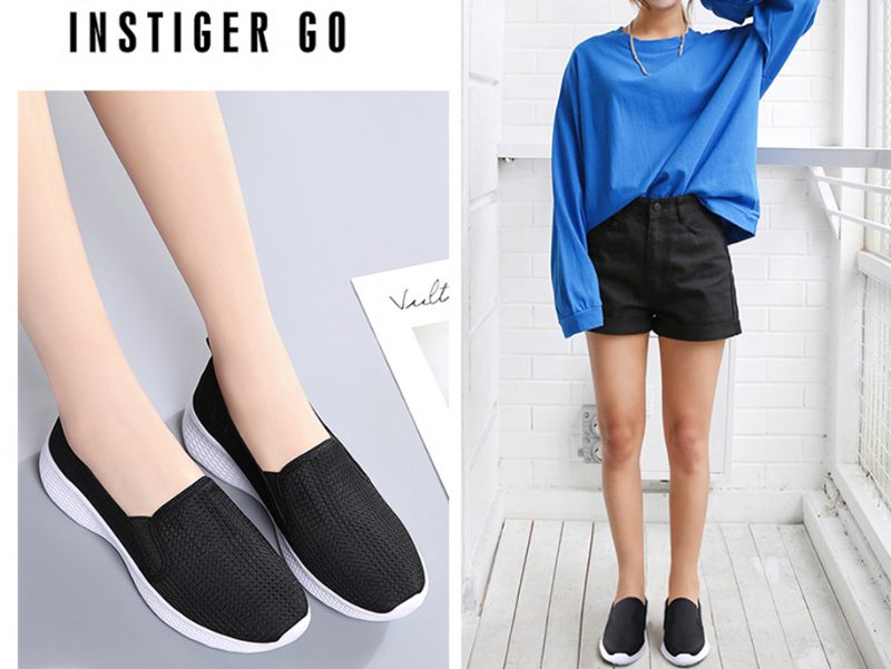 Umai Blåa Slip-on-skor För Kvinnor - Marinblå