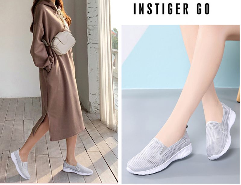 Umai Blåa Slip-on-skor För Kvinnor - Marinblå
