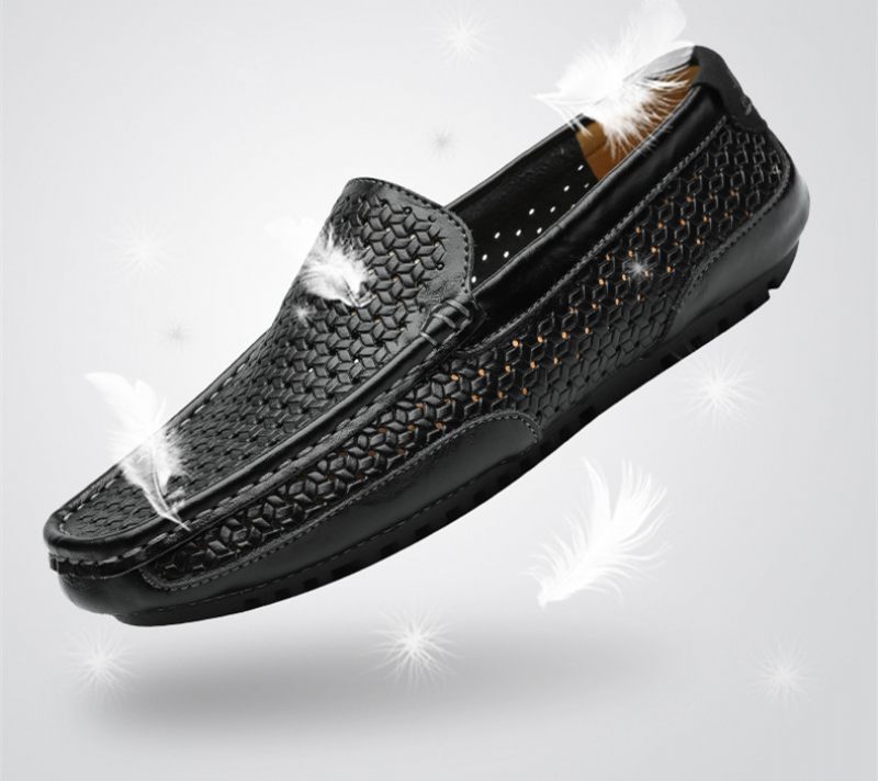 Valeriano Loafers För Män Casual Skor - Blå