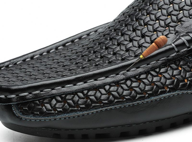 Valeriano Loafers För Män Casual Skor - Blå