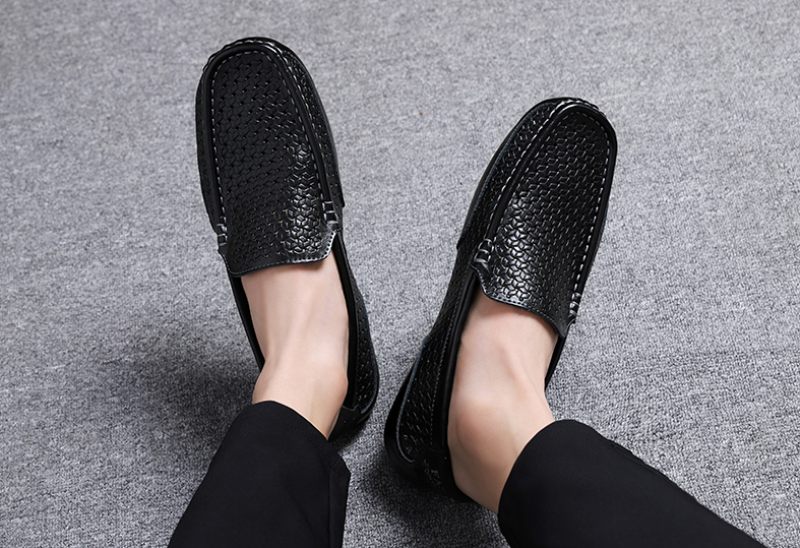 Valeriano Loafers För Män Casual Skor - Blå