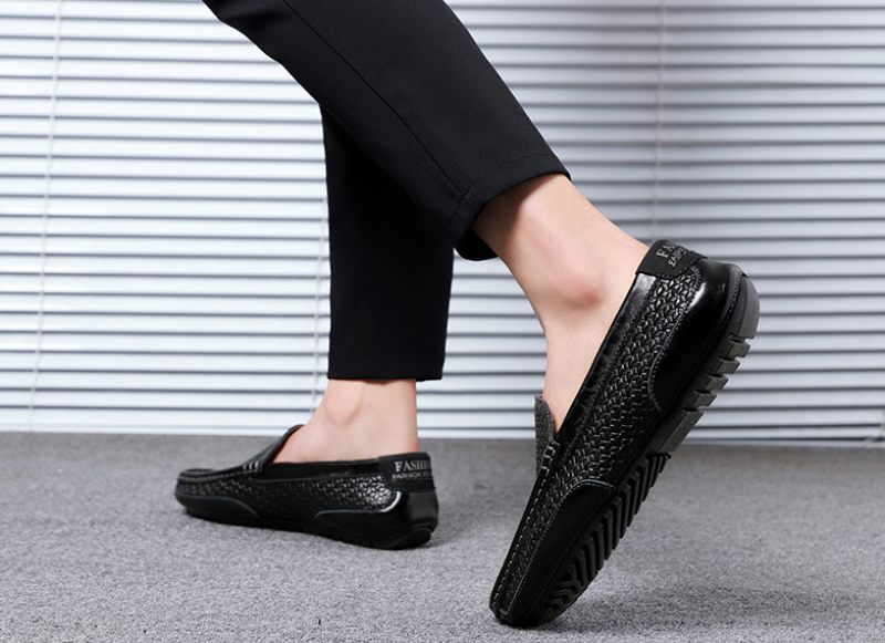 Valeriano Loafers För Män Casual Skor - Blå