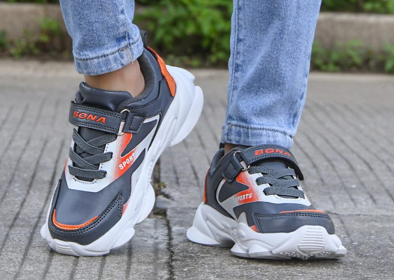 Valy Pojkar Casual Sneaker - Grå