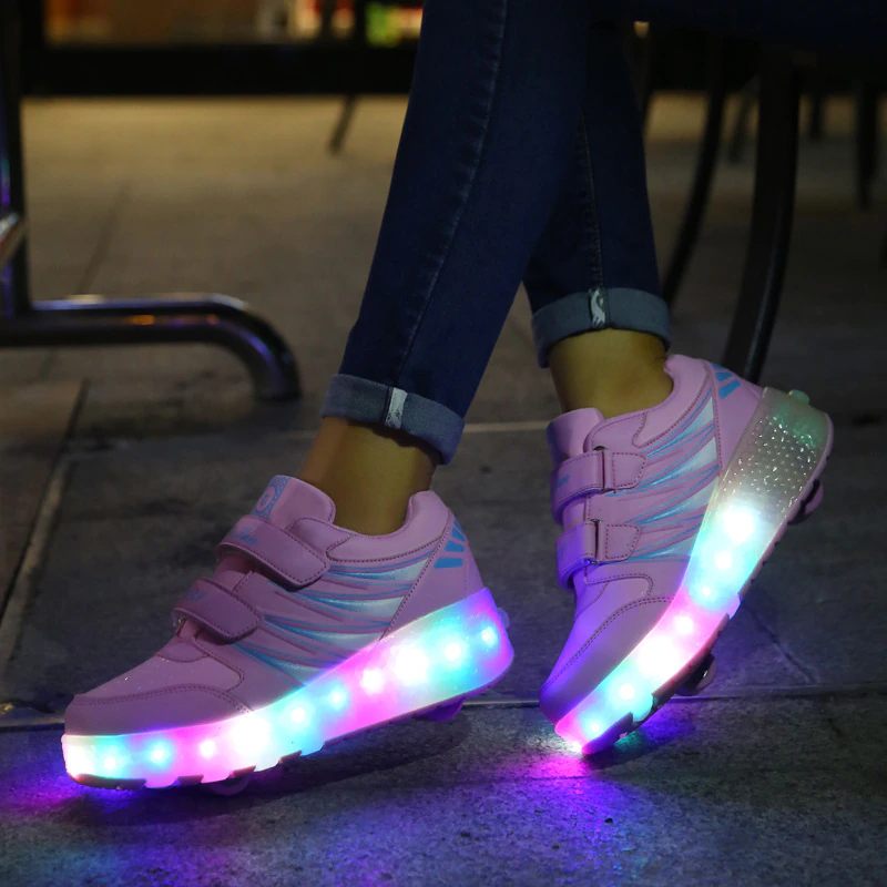 Vamchez Unisex Lighted Sneaker För Barn - Rosa