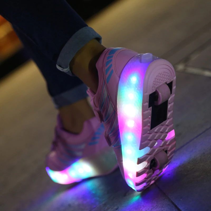 Vamchez Unisex Lighted Sneaker För Barn - Rosa