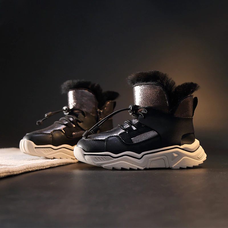 Vazquez Unisex Snösko För Barn - Silverpäls