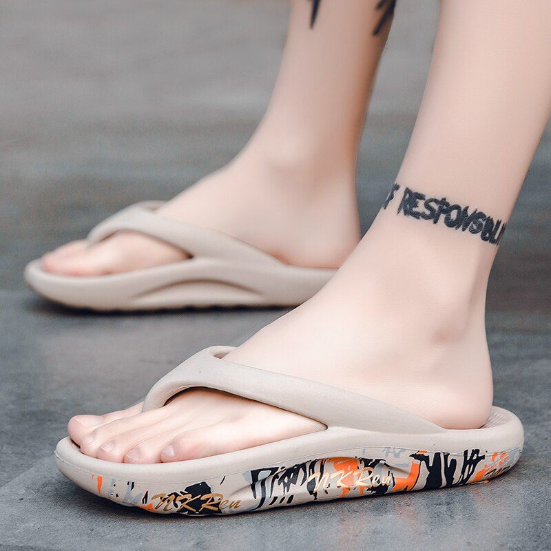 Vendy Casual Flip Flops För Män - Svart