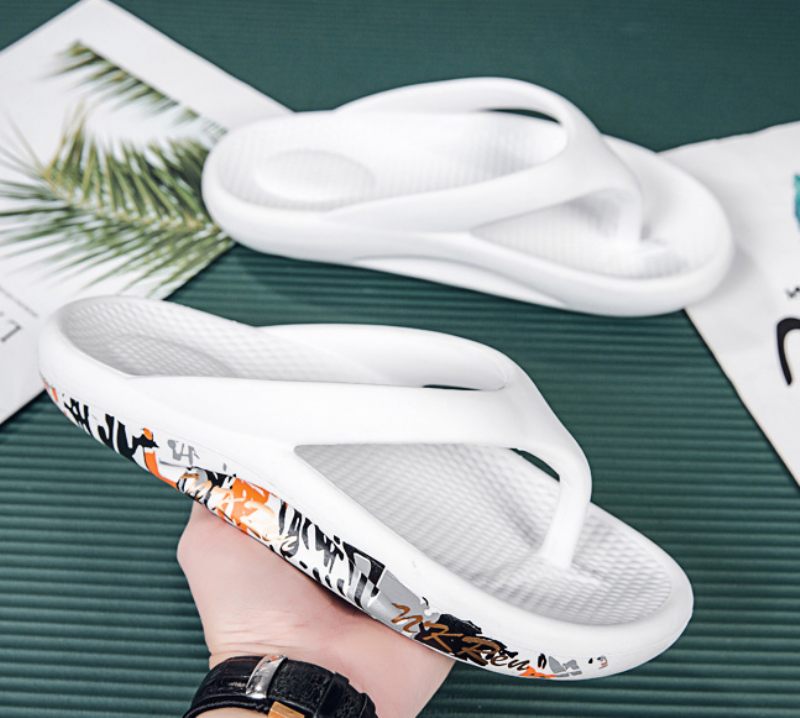 Vendy Casual Flip Flops För Män - Svart